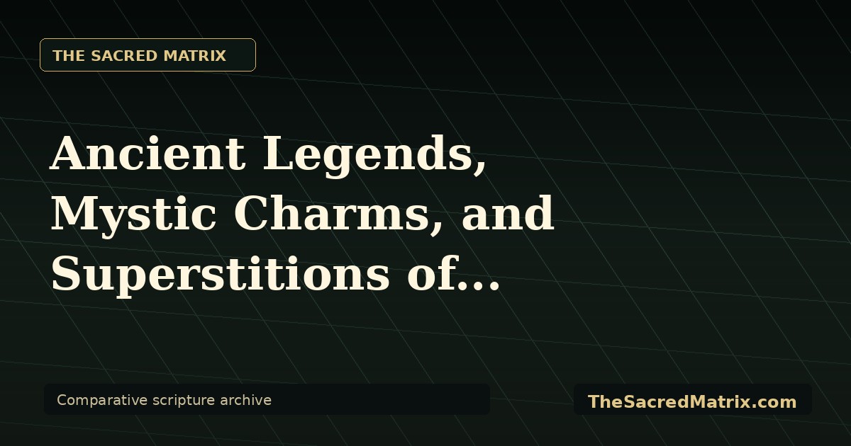 Ancient Legends, Mystic Charms, and Superstitions of Ireland and Hesi... share image with The Sacred Matrix watermark.