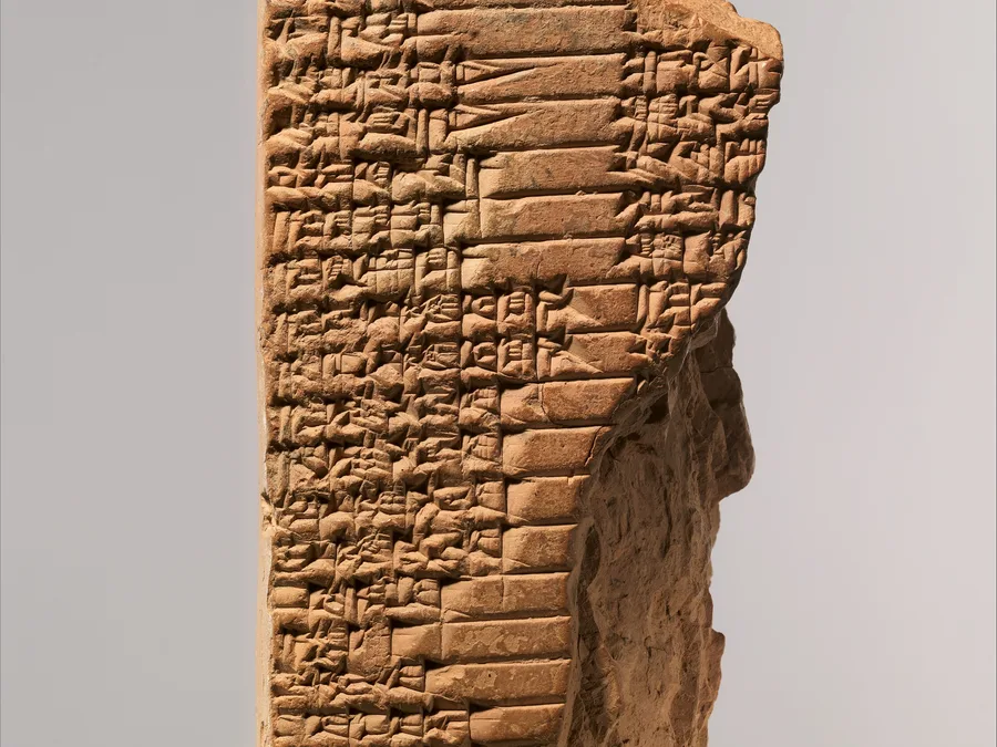 Old Babylonian cuneiform clay tablet containing a balag to the mother goddess Aruru.