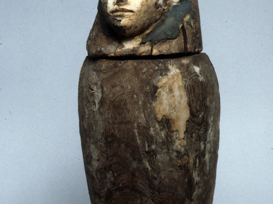 Middle Kingdom Egyptian canopic jar for Imhotep.